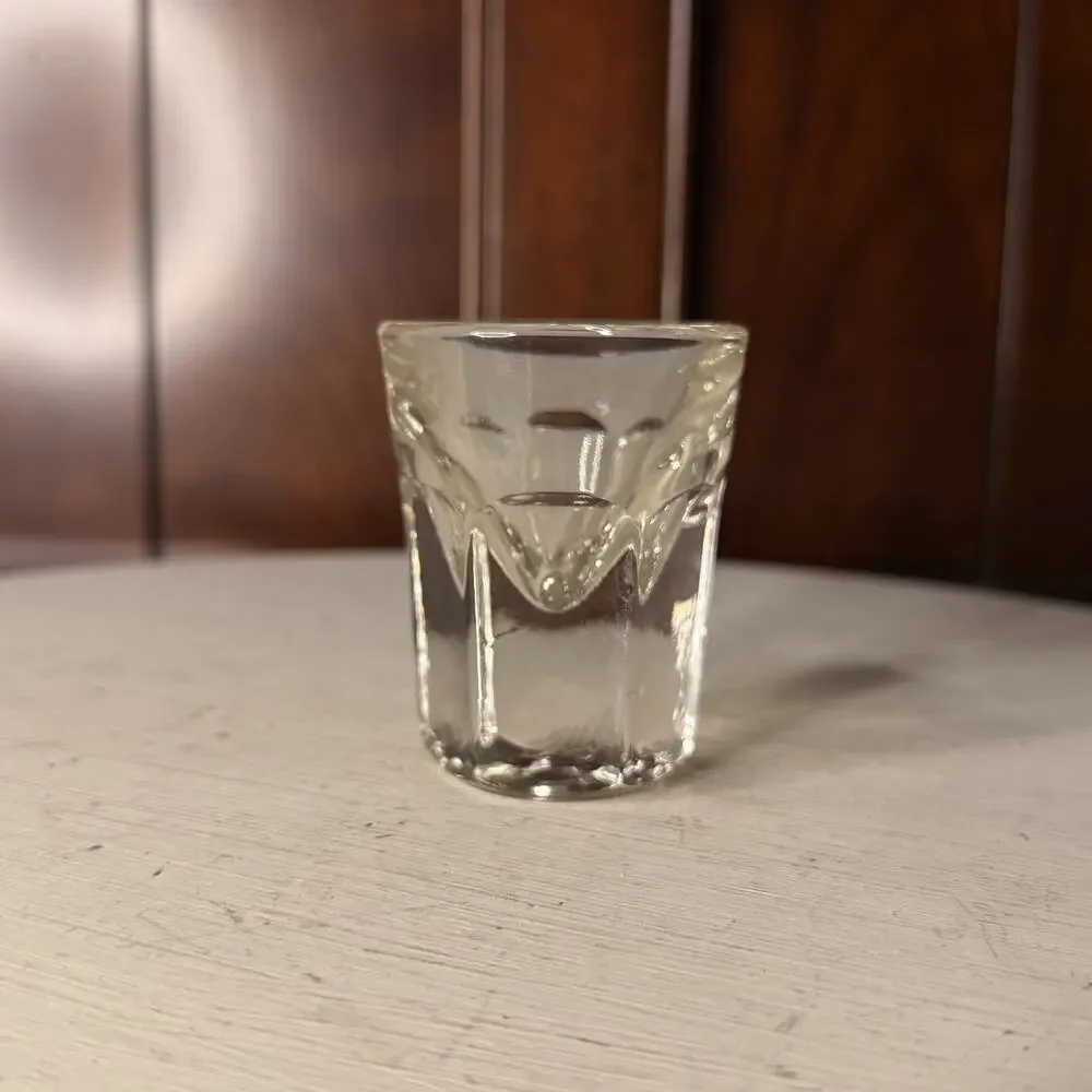 Unbranded | Dining | Vintage Mcm Pressed Glass Shot Glass Inverted ...